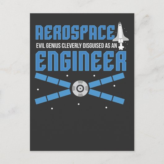 Aerospace Engineer Engineering College Student Briefkaart (Voorkant)