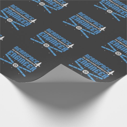 Aerospace Engineer Engineering College Student Cadeaupapier (Hoek)