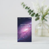 Aerospace Engineer - flatUI stijl Visitekaartje (Staand voorkant)