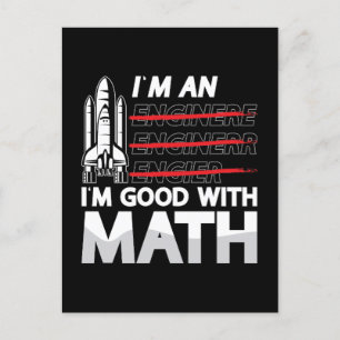 Aerospace Engineer Ik ben een ik ben goed met Wisk Feestdagenkaart