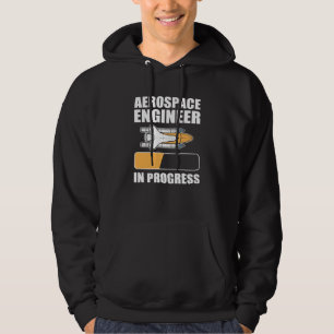 Aerospace Engineer in wording - Vliegtuig Mechanic Hoodie