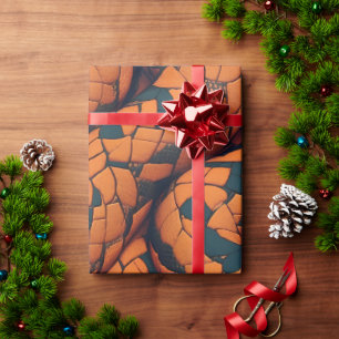 Aesculapian Snake Mozaïek Kleurrijk Patroon Cadeaupapier