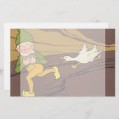  Aesop Fable Goose die de Golden Egg uitstrooide (Voorkant / Achterkant)