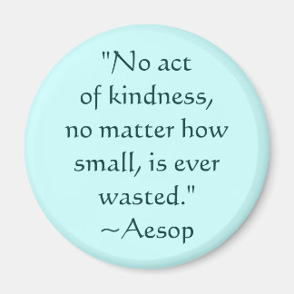 Aesop Kindness Quitter Magnet