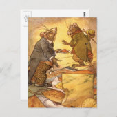 Aesop's Fable, Country Mouse, City Mouse Briefkaart (Voorkant / Achterkant)