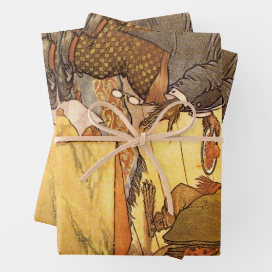 Aesop's Fable, Country Mouse, City Mouse Inpakpapier Vel (In situ)