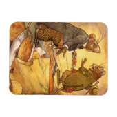 Aesop's Fable, Country Mouse, City Mouse Magneet (Horizontaal)