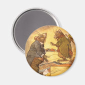  Aesop's Fable, Country Mouse, City Mouse Magneet (Voorkant / Achterkant)