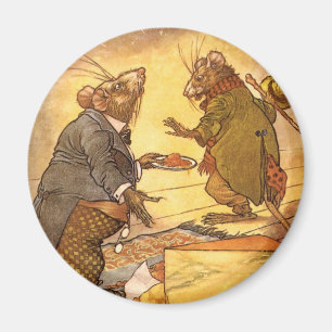 Aesop's Fable, Country Mouse, City Mouse Magneet