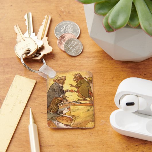  Aesop's Fable, Country Mouse, City Mouse Sleutelhanger (Bureau)