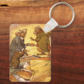  Aesop's Fable, Country Mouse, City Mouse Sleutelhanger (Achterkant)