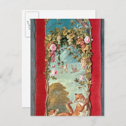 Aesop's fable The Fox and the Grapes Briefkaart (Voorkant / Achterkant)