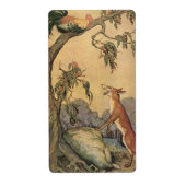  Aesop's Fables, Fox, Rooster en de Dog Etiket (Voorkant)