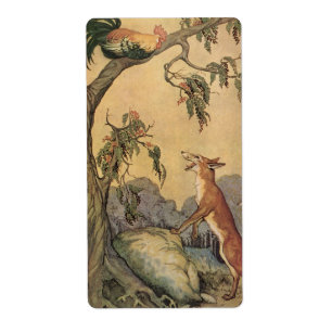 Aesop's Fables, Fox, Rooster en de Dog Etiket