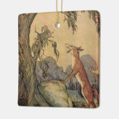 Aesop's Fables, Fox, Rooster en de Dog Keramisch Ornament (Links)