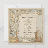 Aesop's Storybook Baby Shower Invitations Kaart (Achterkant)