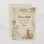 Aesop's Storybook Boek Luier Raffle kaarten (Voorkant / Achterkant)