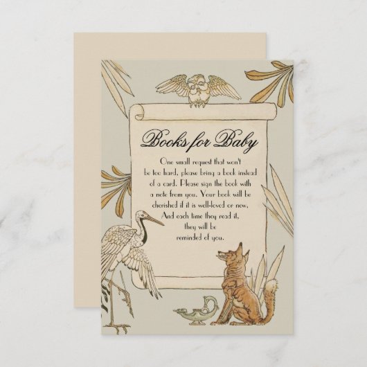 Aesop's Storybook Boeken voor baby kaarten (Voorkant / Achterkant)