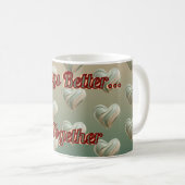 Aesthetic 3D Heart Green Valentine's | Custom Mug (Devant droit)