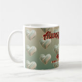 Aesthetic 3D Heart Green Valentine's | Custom Mug (Gauche)