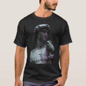 Aesthetic Art History David of Michelangelo Retro  T-shirt (Voorkant)
