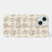 Aesthetic Autumn Doodle Pattern Phone Case (Verso Horizontal)