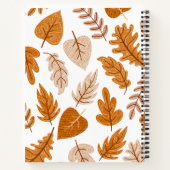 Aesthetic Autumn Leaves, Fall Theme Pattern Notitieboek (Achterkant)