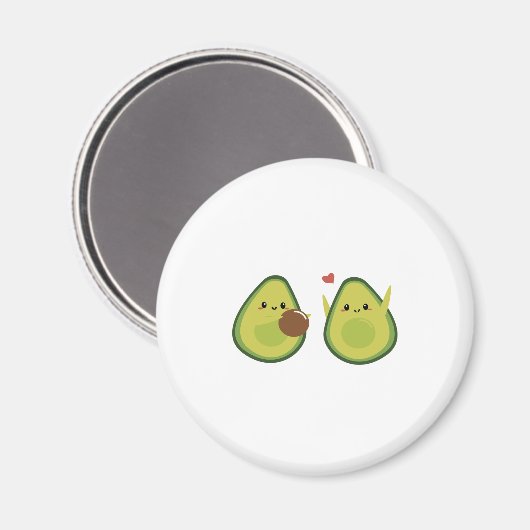 Aesthetic Avocado Fridge Magnets (Recto/Verso)