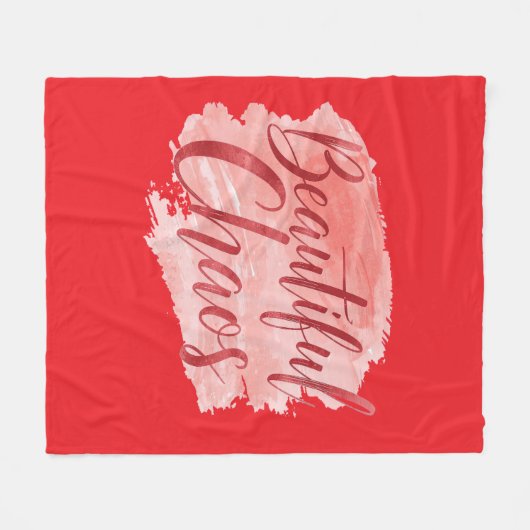 Aesthetic Beautiful Chaos Script Typography Fleece Deken (Voorkant (Horizontaal))