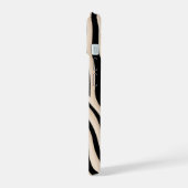 Aesthetic Beige and Black Zebra Stripe Pattern  (Côté gauche)
