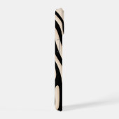 Aesthetic Beige and Black Zebra Stripe Pattern  (Côté droit)