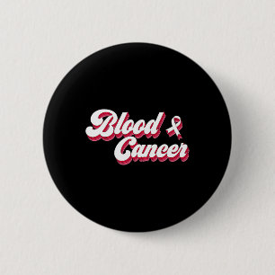 Aesthetic Blood Cancer Awareness Red Ribbon T-shir Ronde Button 5,7 Cm