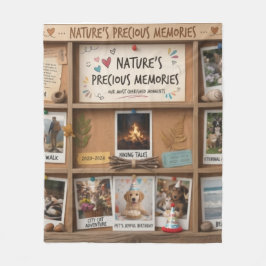 Aesthetic Blurred Nature & Pets Memory Box Fleece Deken
