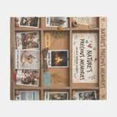 Aesthetic Blurred Nature & Pets Memory Box Fleece Deken (Voorkant (Horizontaal))