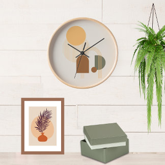 Aesthetic Boho - Acryl Wanduhr Boho Style