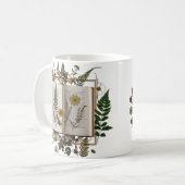Aesthetic Bookish Coffee Mug – Whimsical Kitten  (Devant gauche)