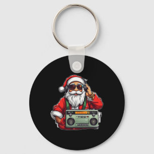 Aesthetic Christmas 90's Hip Hop Radio Santa Boomb Sleutelhanger
