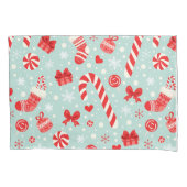 Aesthetic Christmas Pattern Candy Kussensloop (Voorkant)
