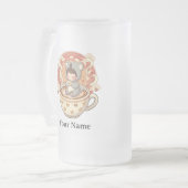 Aesthetic Clear Chibi Koala Glass Coffee Mug (Devant gauche)