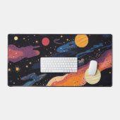 Aesthetic Cosmic Galaxy Planets and Stars Custom (Clavier et souris)