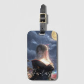 Aesthetic / Dark Fantasy Girl Bagagelabel (Voorkant (verticaal))