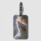 Aesthetic / Dark Fantasy Girl Bagagelabel (Voorkant (verticaal))