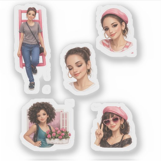 Aesthetic Doll Luxury Soft- Fashion Pack Sticker (Devant)