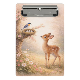 Aesthetic Floral Nature Clipboard | Soft Pastel  Mini Klembord