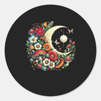 Aesthetic Goblincore Cottagecore Mushroom Funny Ar Ronde Sticker