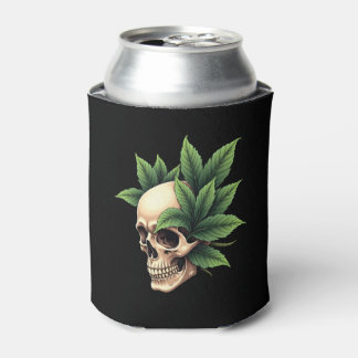 Aesthetic Goth Grunge Skull Tropical Monstera Leaf Blikjeskoeler