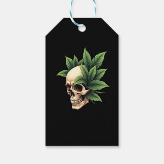 Aesthetic Goth Grunge Skull Tropical Monstera Leaf Cadeaulabel