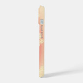 Aesthetic gradient with flowers iPhone 15 hoesje (Linkerkant)