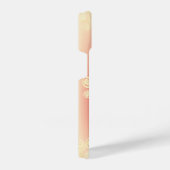 Aesthetic gradient with flowers iPhone hoesje (Rechterkant)