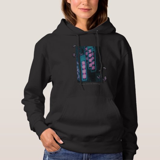 Aesthetic grudge purple butterfly hoodie (Voorkant)